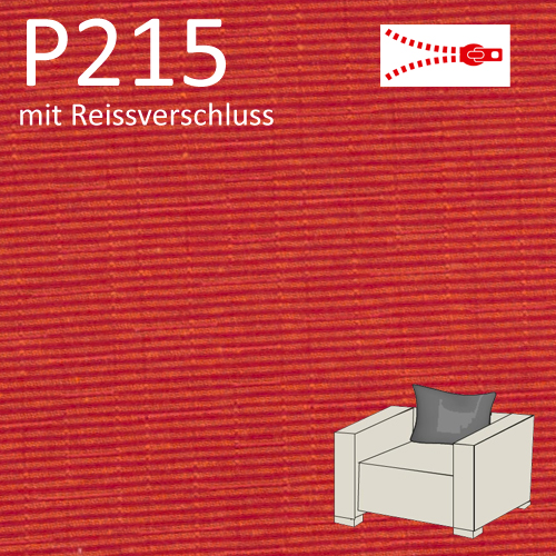Lounge Rückenkissen Sofakissen in orange meliert ca. 20 cm dick nach Mass P215