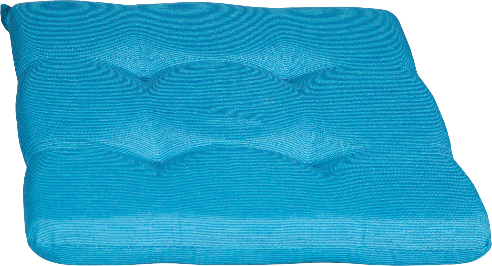 Hellblaues strukturiertes rechteckiges Stuhlkissen ca. 41 x 41 cm ca. 4,5 cm dick von beo 