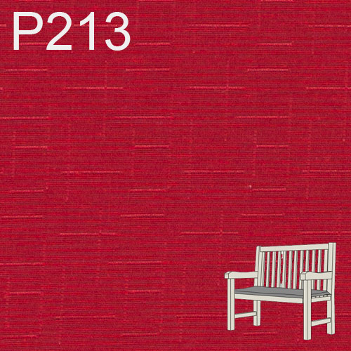 Gartenbankauflagen Bankkissen Sitzkissen nach Maß in rot meliert P213