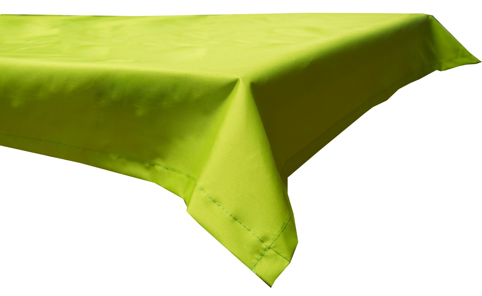 Wasserabweisende Tischdecke 100% Polyester in hellgrün 110x140 cm