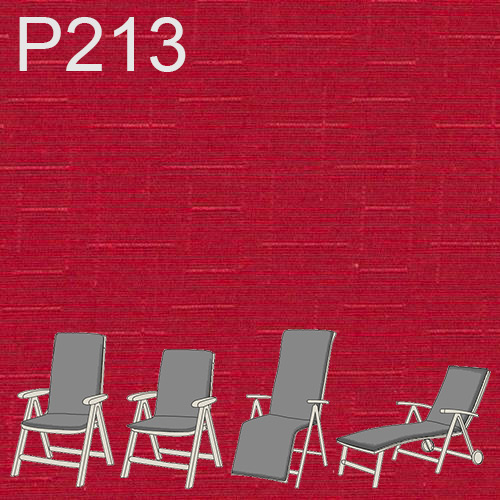 Sitzpolster nach Mass in rot meliert P213